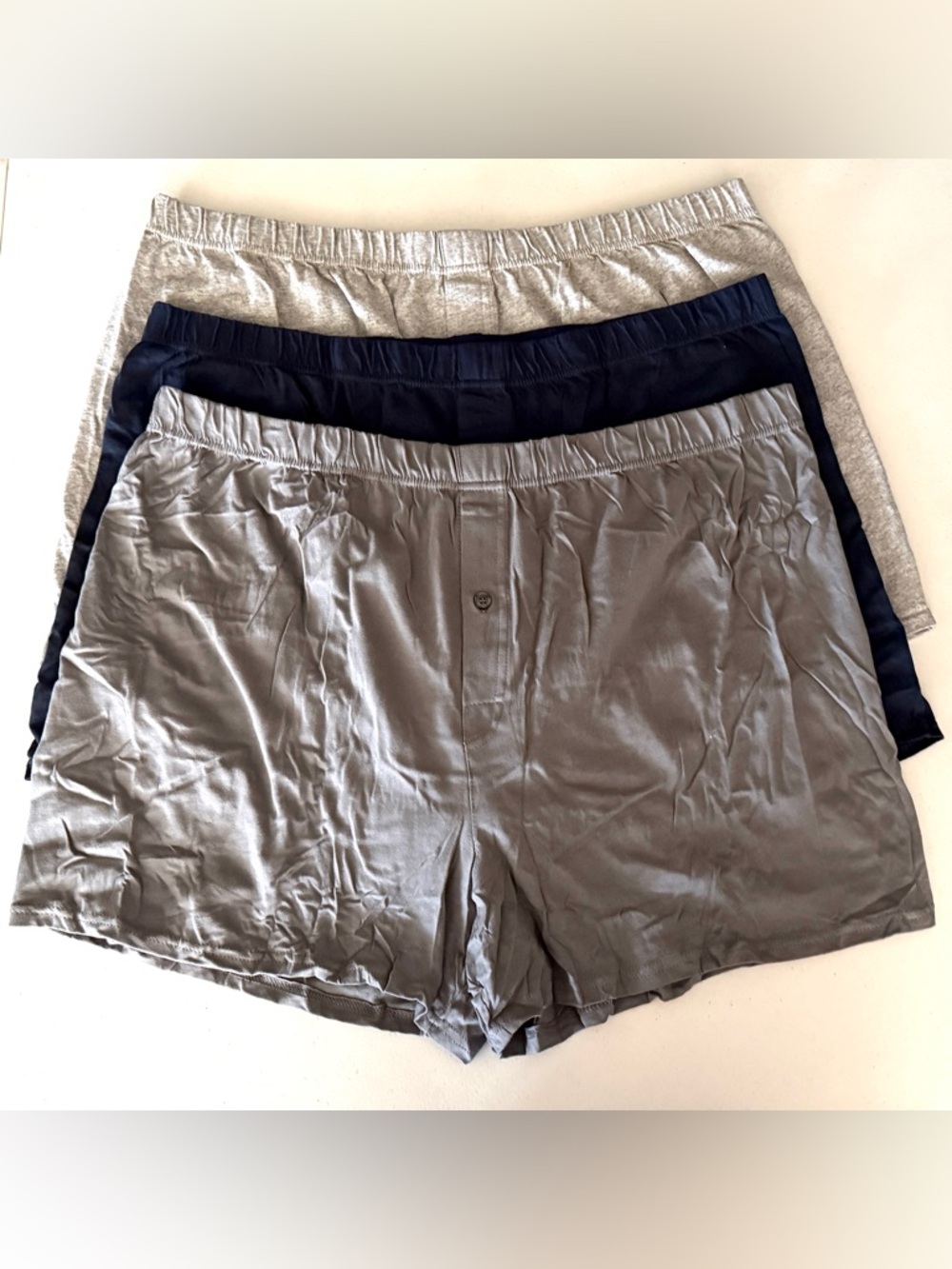 NWOT 3-Pack Men’s Fruit of the Loom 100% Cotton Knit Boxers Size 3XL - Picture 3 of 4